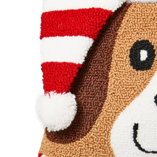 Glitzhome&reg; Hooked 3D Woof Throw Pillow {6}