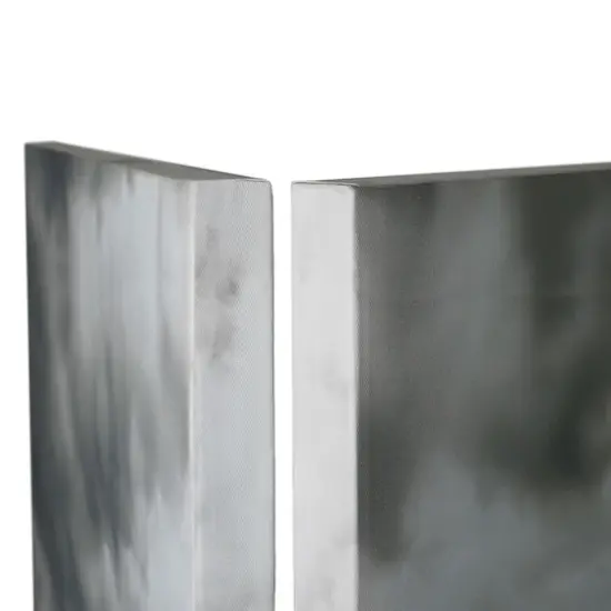 American Art Decor&trade; 6ft. Double-Sided 4-Panel Black and White Eiffel Tower & Notre Dame Bike Canvas Room Divider {4}