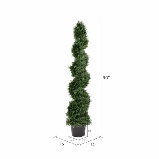5ft. Potted Green Cedar Spiral Tree {7}