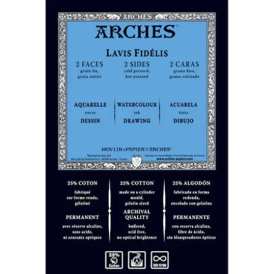 Arches® Lavis Fidélis Watercolor Paper Roll, 52.5" x 10yd. {1}