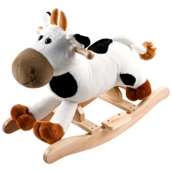 Toy Time Plush Ride-On Rocking Toy Cow {1}