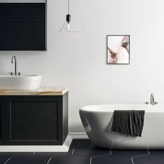 Stupell Industries Glamorous Cosmetic Brushes Wall Art in Black Frame {3}