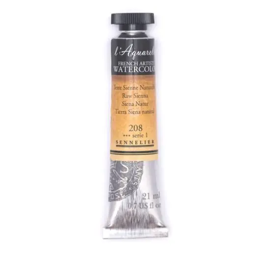 Sennelier French Artists' Watercolor, 21mL 208 Raw Sienna S1 {1}