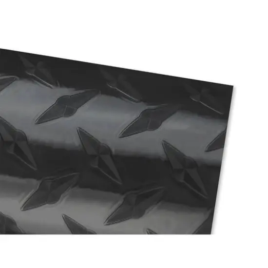PA Vinyl Gunmetal Diamond Plate Specialty Permanent Vinyl {3}