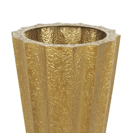 Gold Textured Floor Vase Set {5}