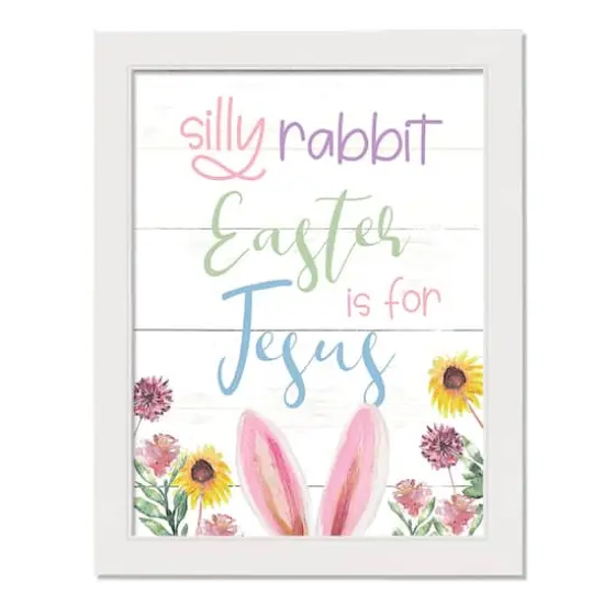 Easter3 For Jesus 12" x 16" White Framed Print Under Plexiglass {1}