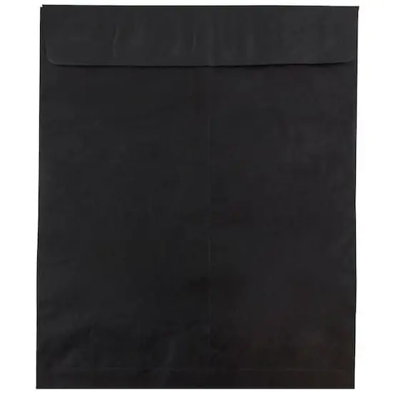 JAM Paper 11.5" x 14.5" Tyvek&reg; Open End Catalog Envelopes, 25ct. Black {1}