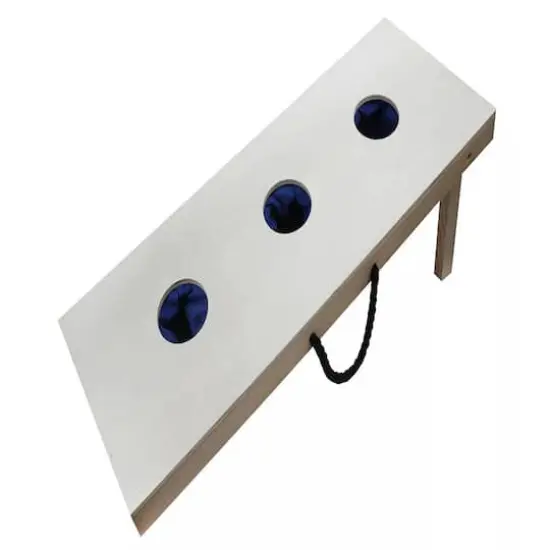 3 Hole Cornhole Real Wood Bean Bag Toss {3}