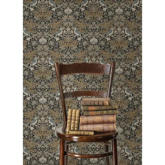 RoomMates Garden Aviary Peel & Stick Wallpaper Black {6}