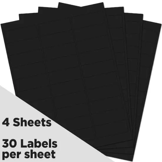 JAM Paper Standard Mailing Return Address Labels Black {4}