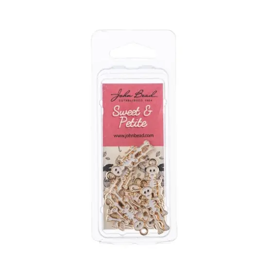 John Bead Sweet & Petite Halloween Small Skeleton Charms, 10ct. {3}