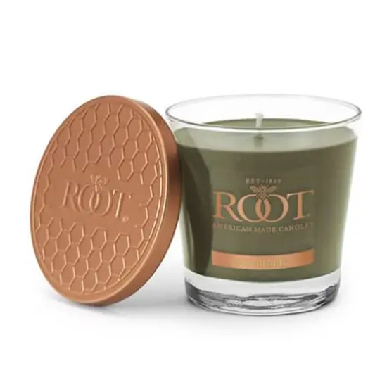 Root Candles 6.3oz. Small Scented Honeycomb Veriglass Jar Candle Woodlands {1}