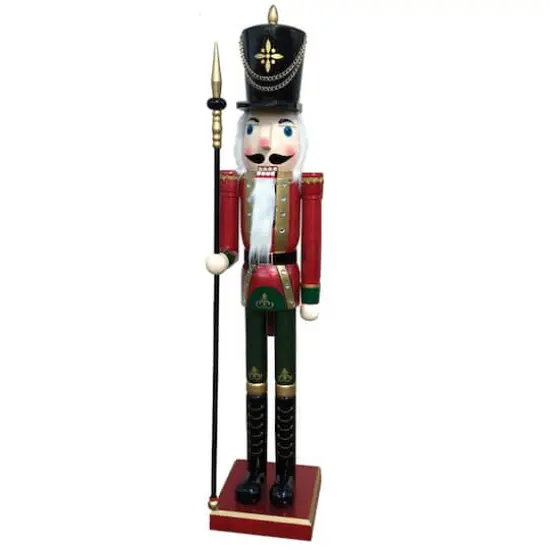 Santa's Workshop 60" Red & Green Royal Guard Nutcracker {1}