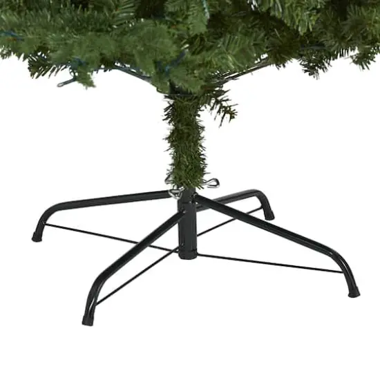 8ft. Pre-Lit Vermont Fir Artificial Christmas Tree with Clear LED Lights {5}