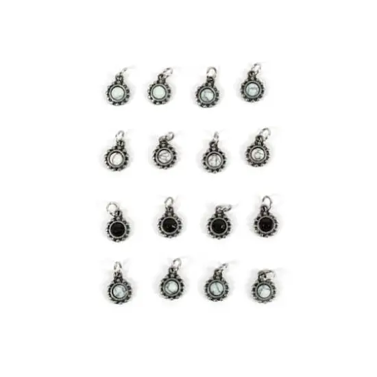 Tiny Bezel Stones Charm Set by Bead Landing&trade; {1}