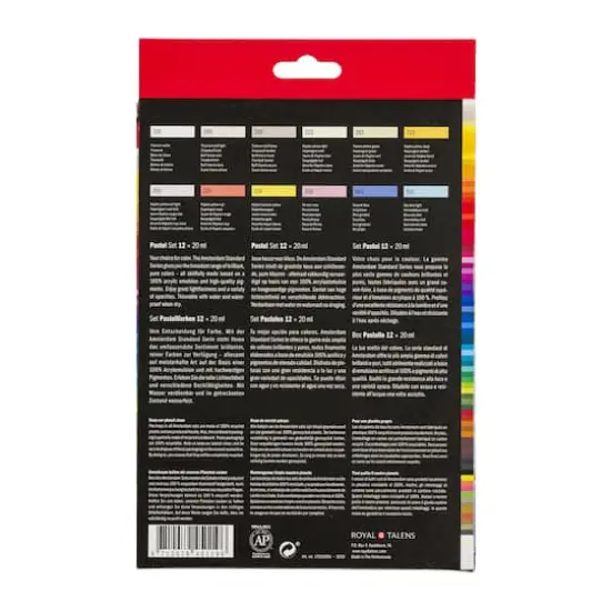 Amsterdam Pastel 20 Color Acrylic Paint Set {4}