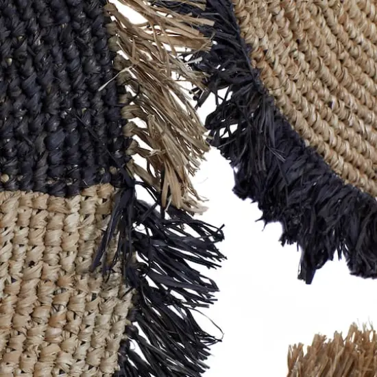 Set of 3 Brown Wood Boho Style Wall Decor 29", 21", 25" {5}