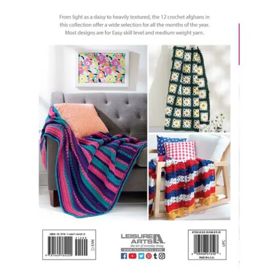 Leisure Arts&reg; A Year Of Afghans No.17 Crochet Book {3}