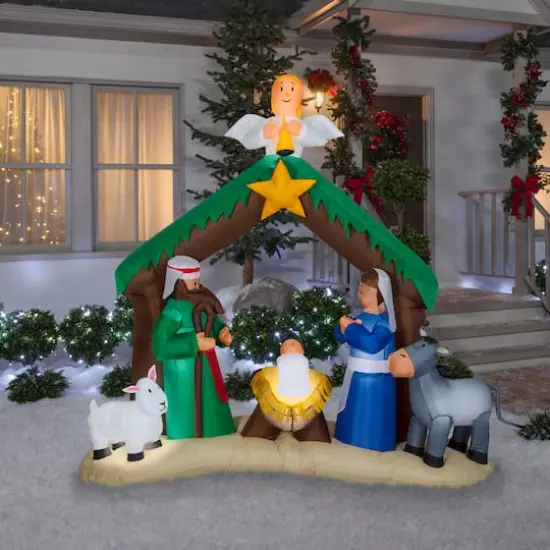 7ft. Airblown&reg; Inflatable Nativity Scene {3}