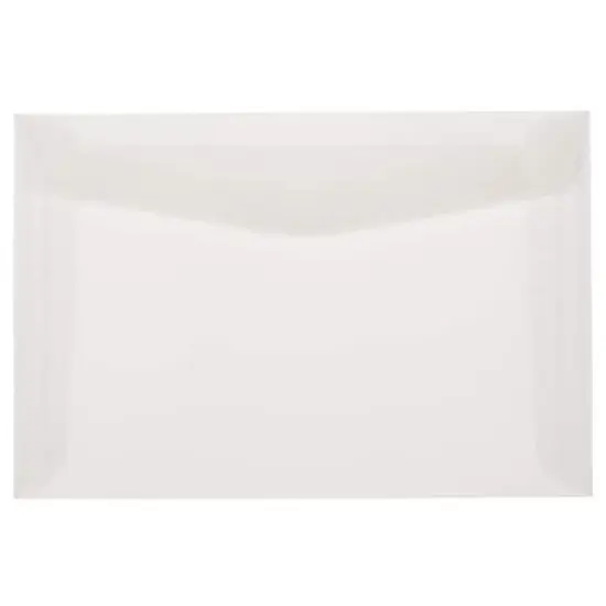 JAM Paper 6" x 9" Translucent Clear Vellum Envelopes, 25ct. {1}