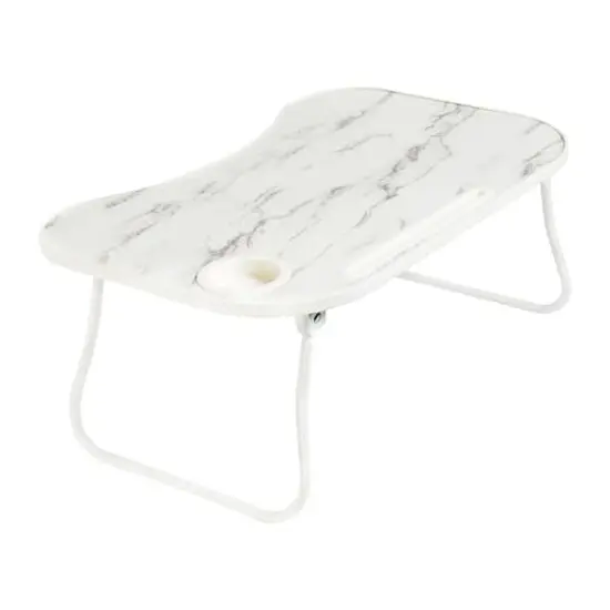 Honey Can Do White Marble Collapsible Folding Lap Desk {1}