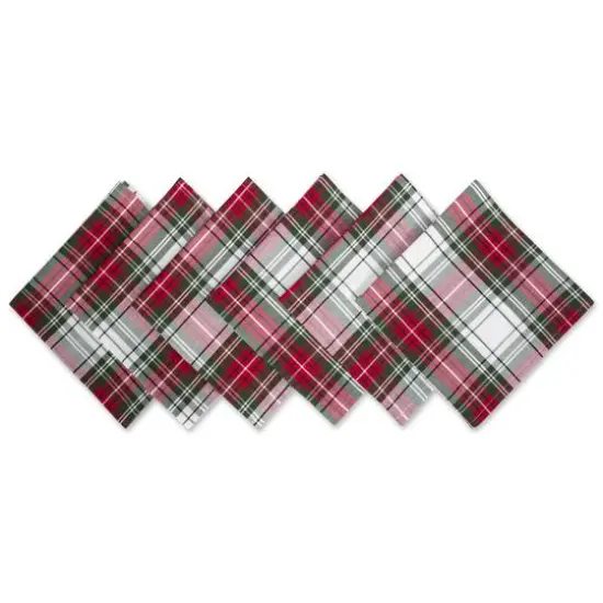 DII&reg; Christmas Plaid Napkins, 6ct. {1}