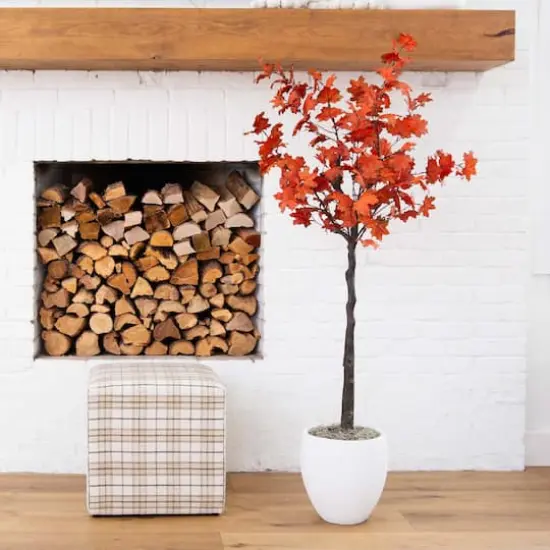 5ft. Autumn Rustic Maple Artificial Fall Tree {3}