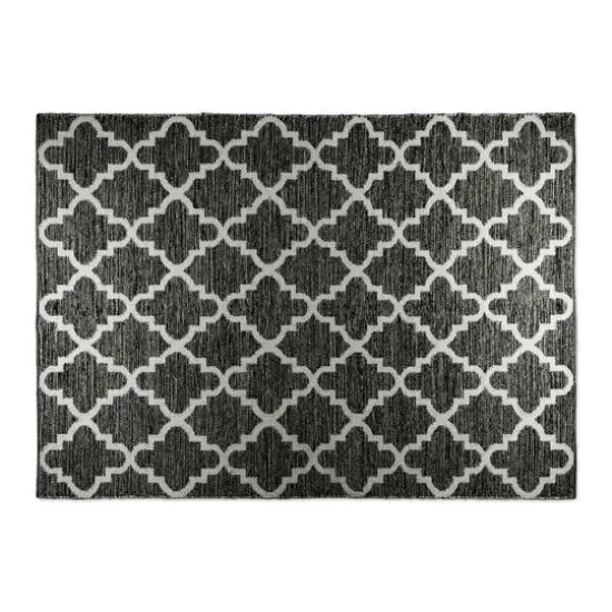 DII&reg; Gray Lattice Hand-Loomed Rug, 4ft. x 6ft. {4}