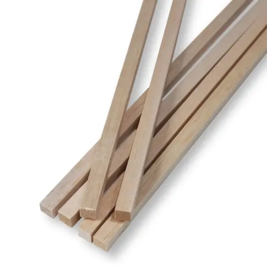 Guillow's 1/2" x 36" Balsa Wood Square Dowels, 6ct. {1}