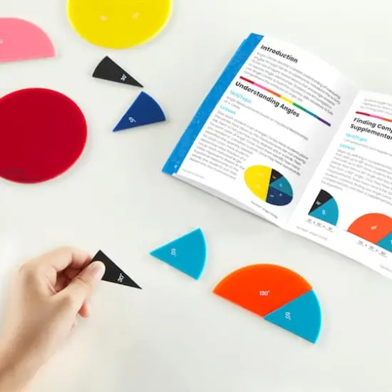 Hand2mind&reg; Rainbow&reg; Angle Circles Small Group Set, 6ct. {4}