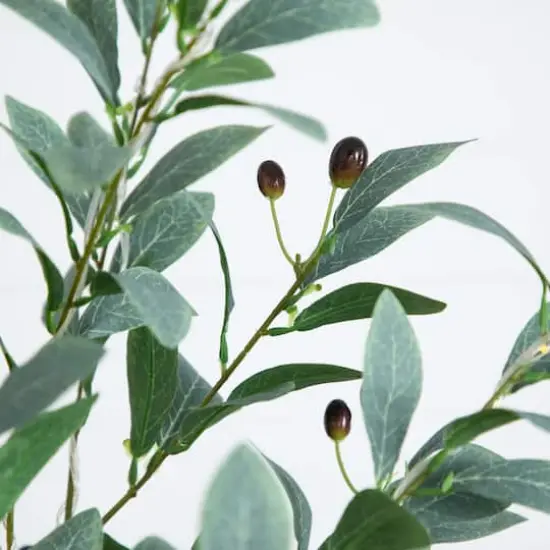 6ft. Pre-Lit Artificial Fruiting Olive Tree with Warm White LED Lights {4}