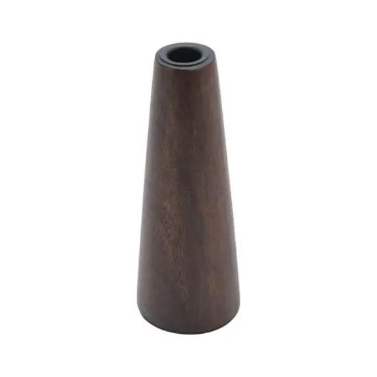 Hello Honey&reg; 8'' Walnut Cone Shaped Mango Wood Taper Candle Holder {1}