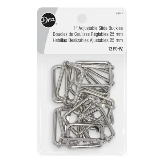 Dritz&reg; Silver Adjustable Slide Buckles {1}