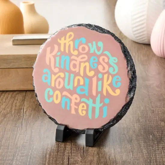 6" Round Slate Sublimation Blank by Make Market&reg; {5}