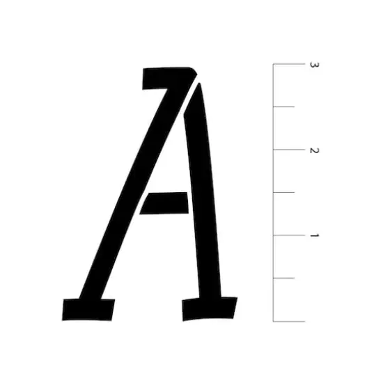 3" Italic Serif Alphabet Stencils by Craft Smart&reg; {4}