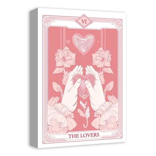 18" The Lovers Tarot Canvas Wall Art {5}