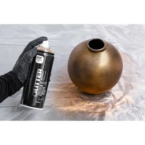 Montana&trade; Cans Glitter Effect Spray Paint, 400mL Dusty Gold {5}