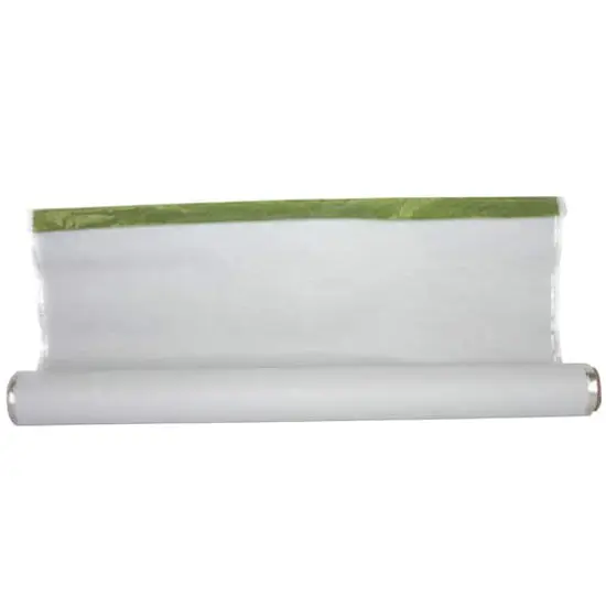 JAM Paper Floral Foil Wrapping Paper, 30" x 30ft. White {1}