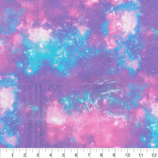 Fabric Traditions Pastel Galaxy Glitter Cotton Fabric {3}