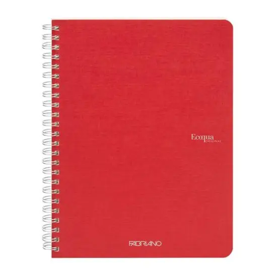 Fabriano&reg; EcoQua Spiral Bound Lined Notebook Red {1}