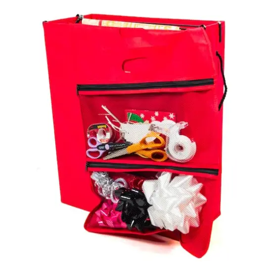 Santa's Bag Gift Bag Organizer & Tissue Paper Storage Box {5}