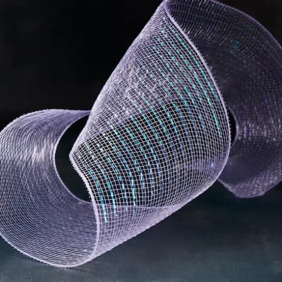 5.5" x 45ft. Lavender Mesh Ribbon by Celebrate It&trade; {3}