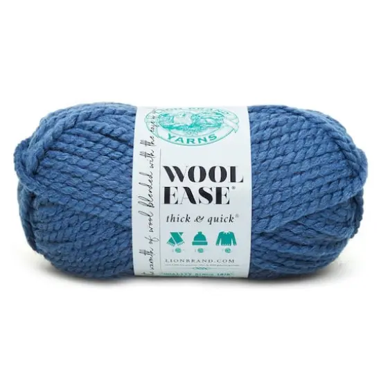 Lion Brand&reg; Wool-Ease&reg; Thick & Quick&reg; Solid Yarn Denim {1}