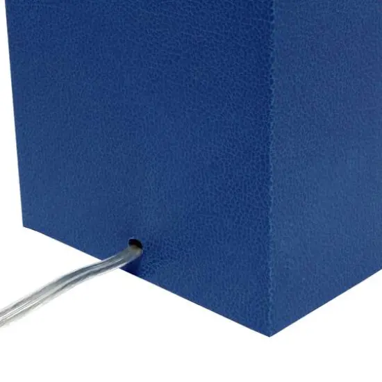 Lalia Home Lexington 21" Leather Home Décor Table Lamp Blue {10}