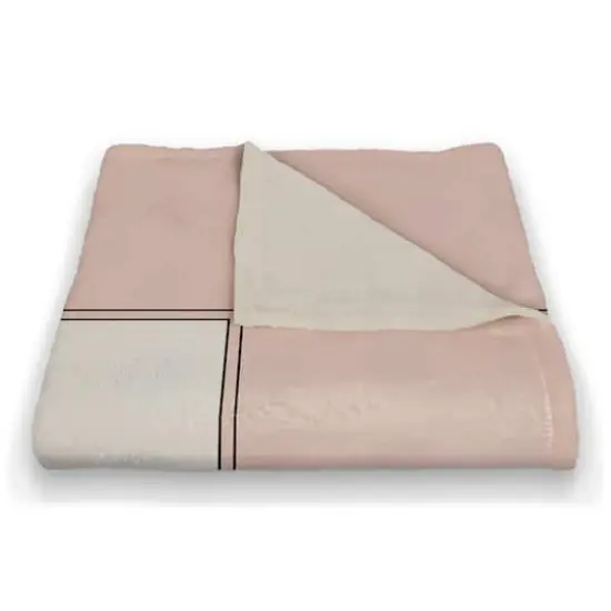 50" x 60" Script Florals Precious to Us Coral Fleece Blanket {4}