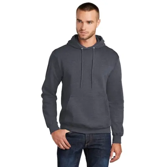 Port & Company&reg; Tall Core Fleece Pullover Hooded Sweatshirt Heather Navy {3}