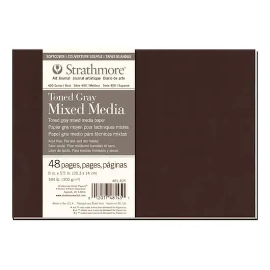 Strathmore&reg; 400 Series Softcover Toned Gray Mixed Media Art Journal {1}