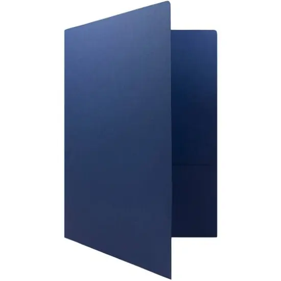 JAM Paper Premium Matte 2-Pocket Folders, 6ct. Presidential Blue {6}