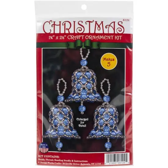 Design Works&trade; Blue Bells Beaded Ornament Kit {1}