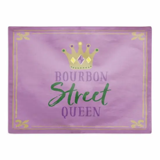 Bourbon Street Queen Mardi Gras Placemat {1}